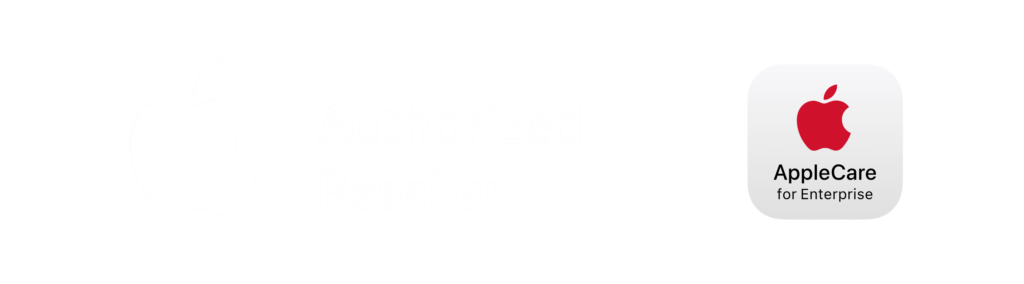 Apple Authorized Reseller and AppleCare for Enterprise logos